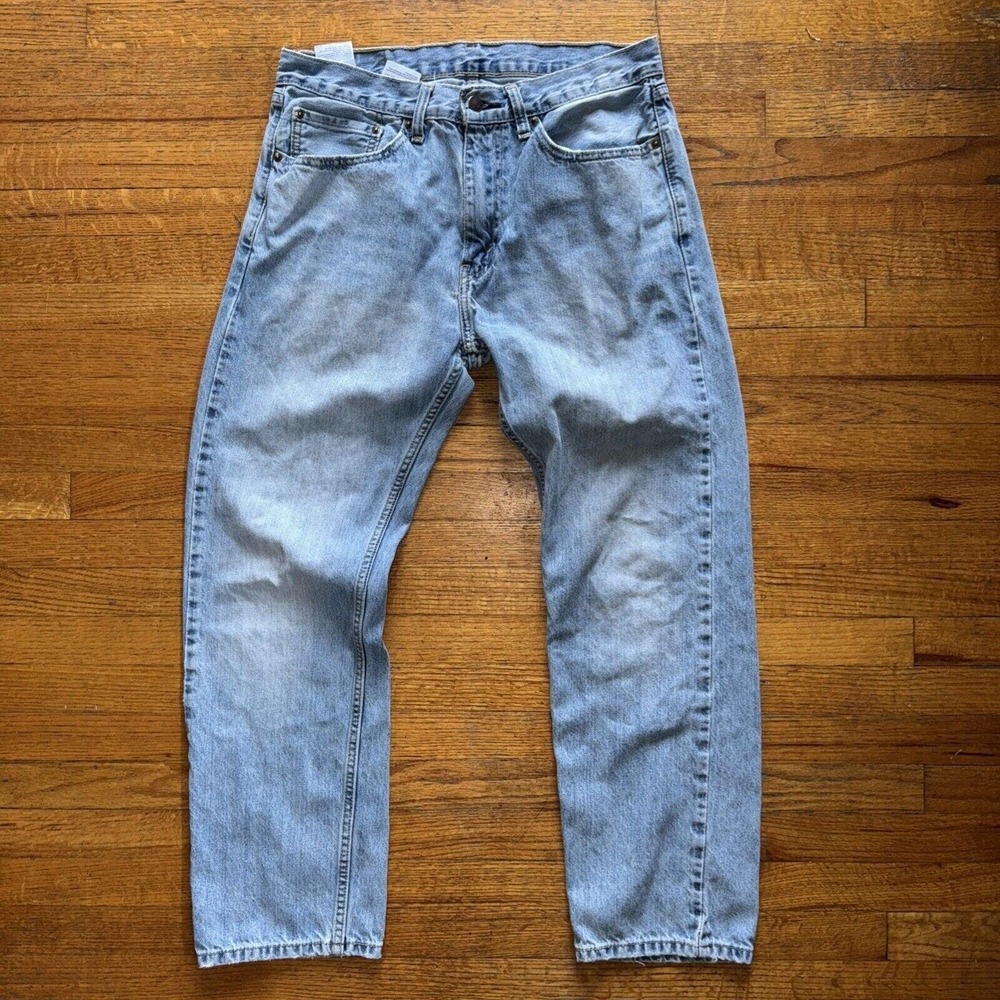 Levi's 505 Men's Jeans Regular Straight Size 34/30 - Light Washed